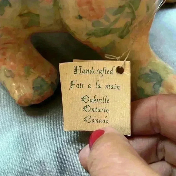 Handmade Glazed  Puppy Figurine - Picture 7 of 8